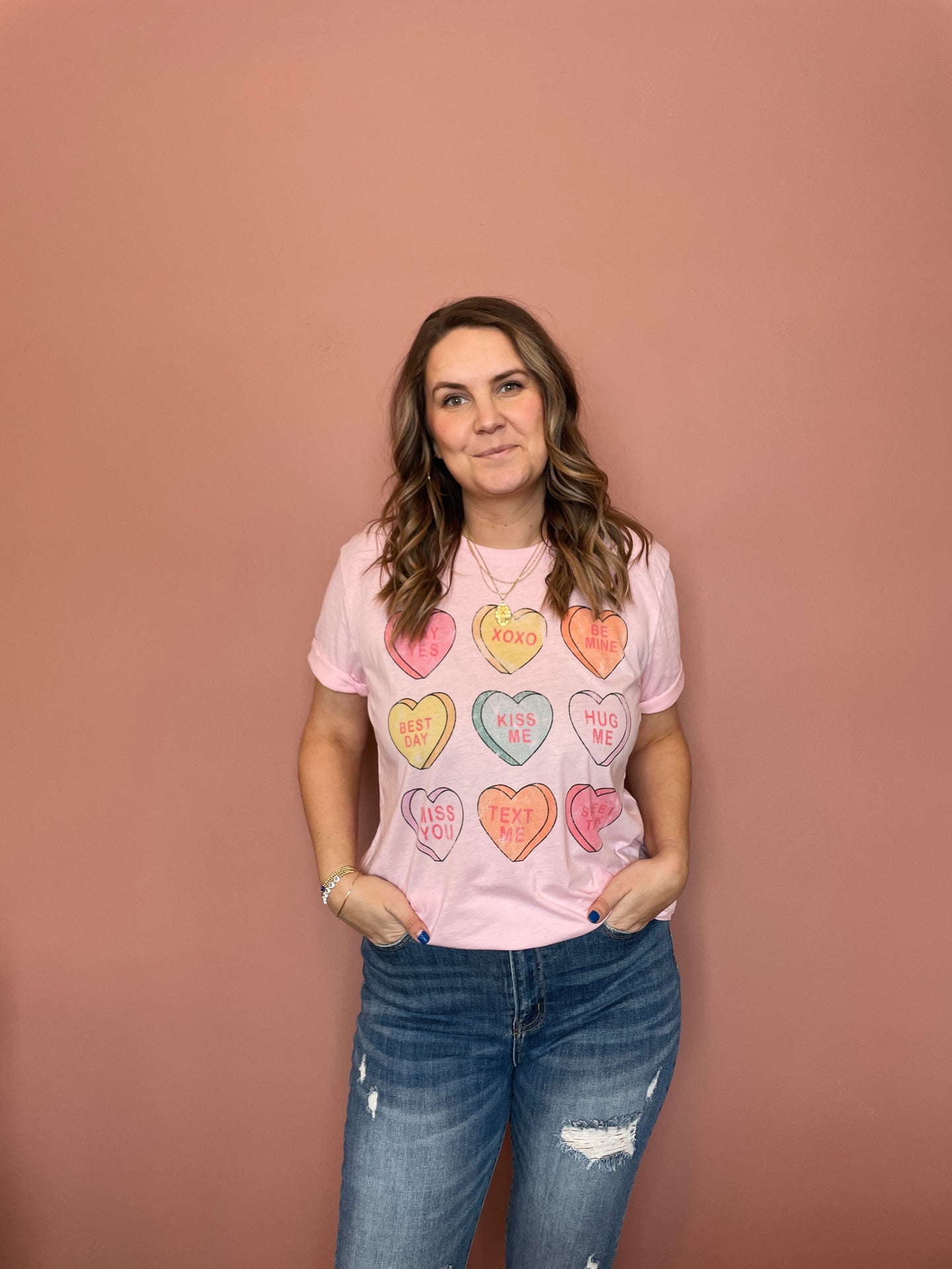 heart candy graphic tee